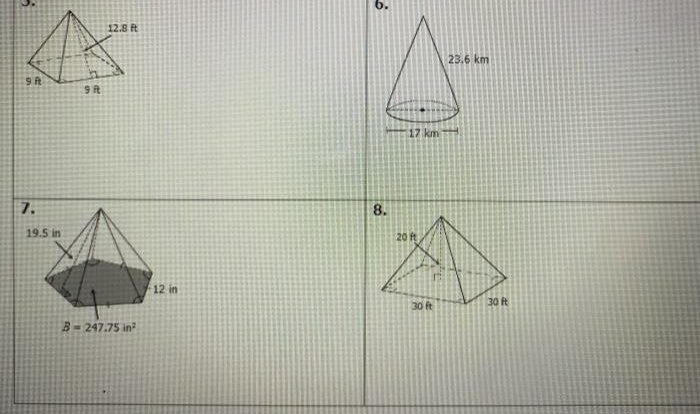 Unit 11 volume and surface area test