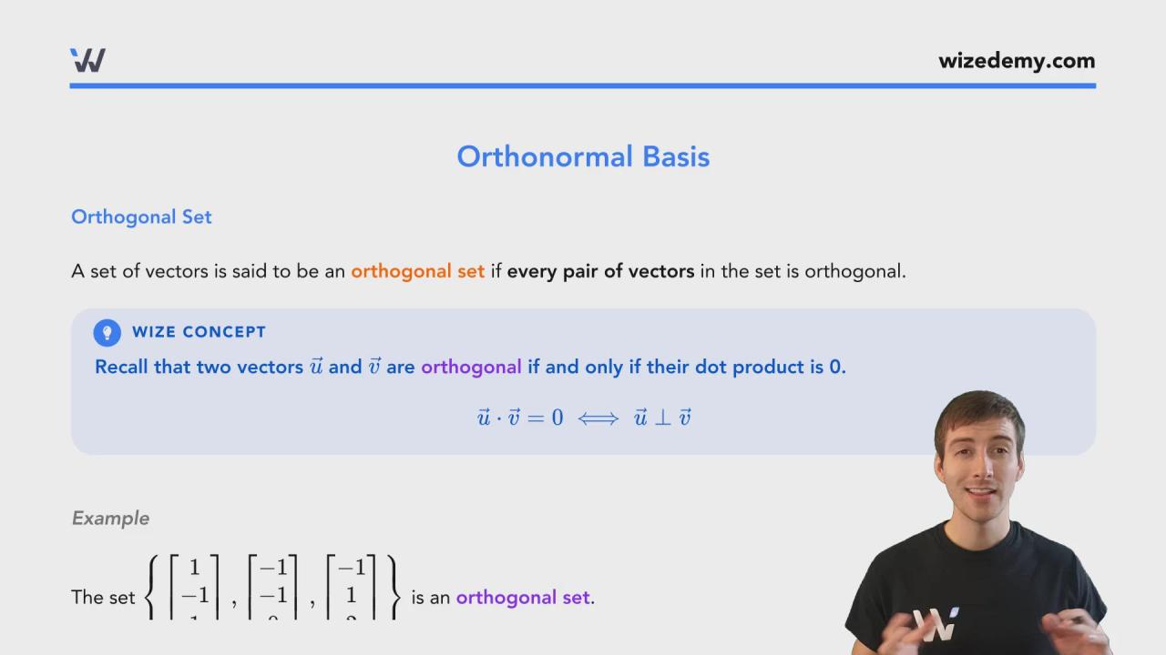 Find an orthonormal basis of the plane .